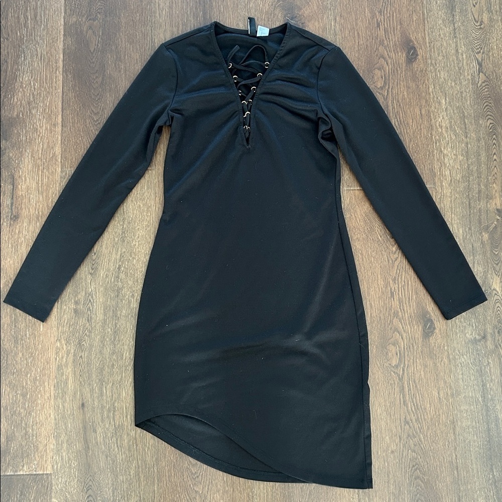 Divided by H&M Asymmetrical Black Dress | Asymmetrical Black Dress | LBD